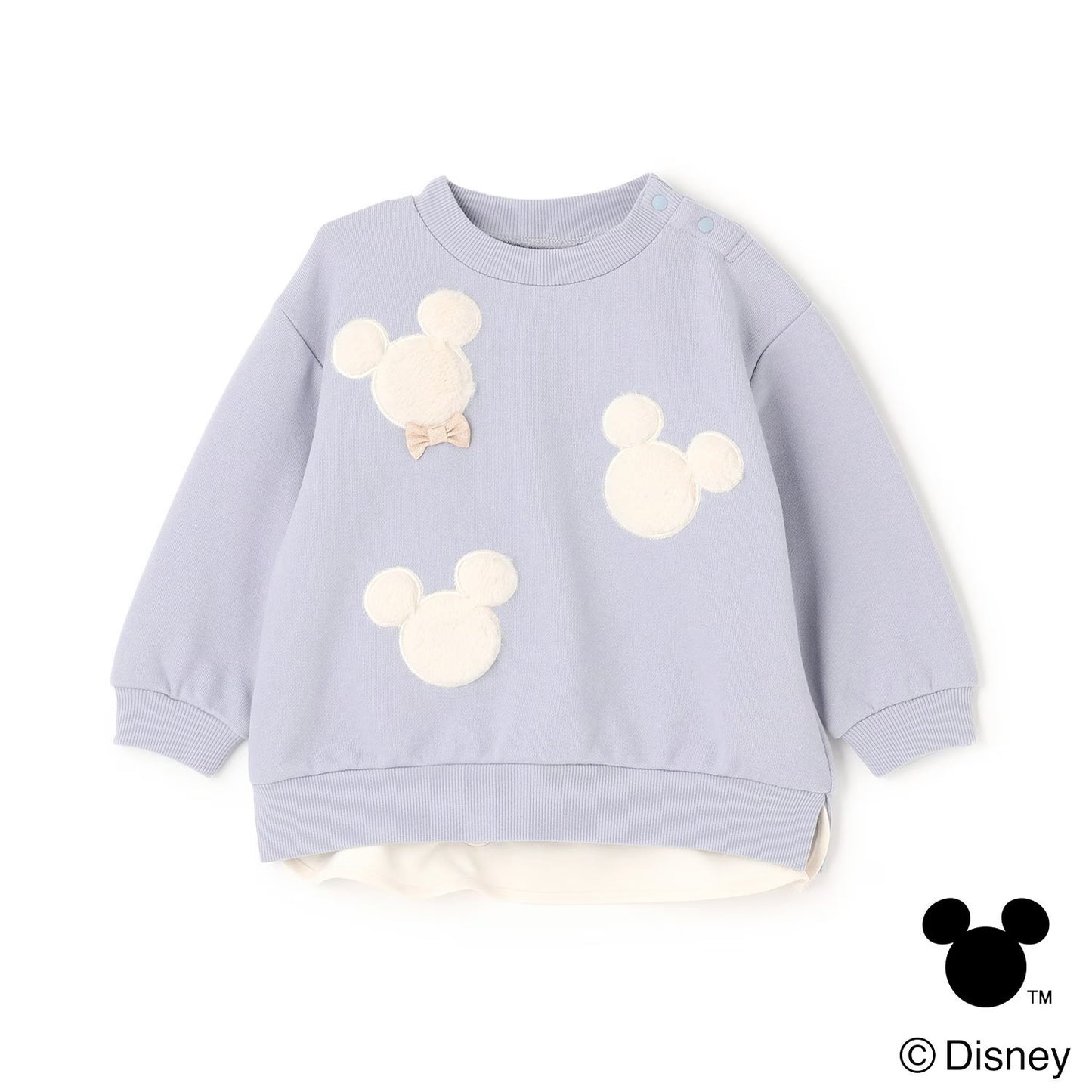 日本童裝 pe#main x Disney 毛毛圖案衛衣 80-130cm 男童款/女童款 冬季 TOPS 聖誕紅/新年紅