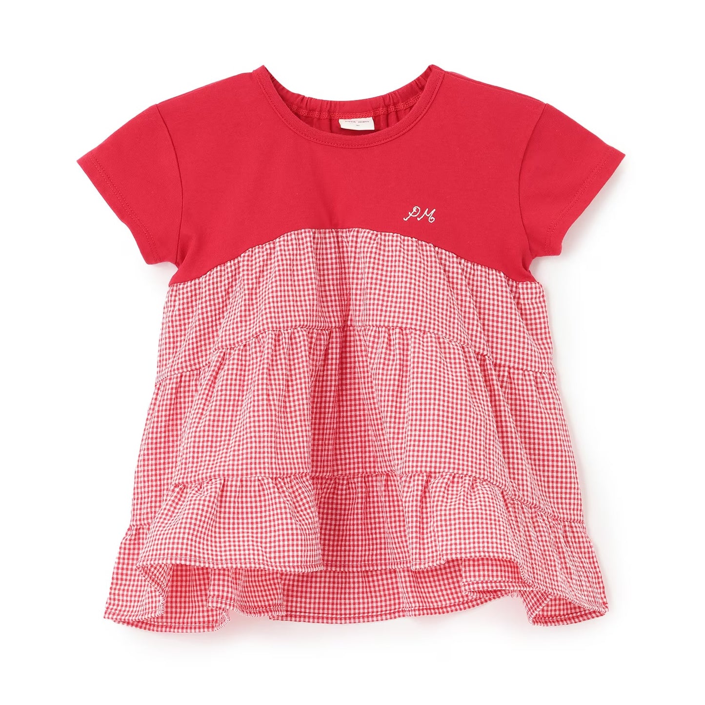 日本童裝 pe#main 拼接上衣 80-130cm 女童款 夏季 TOPS