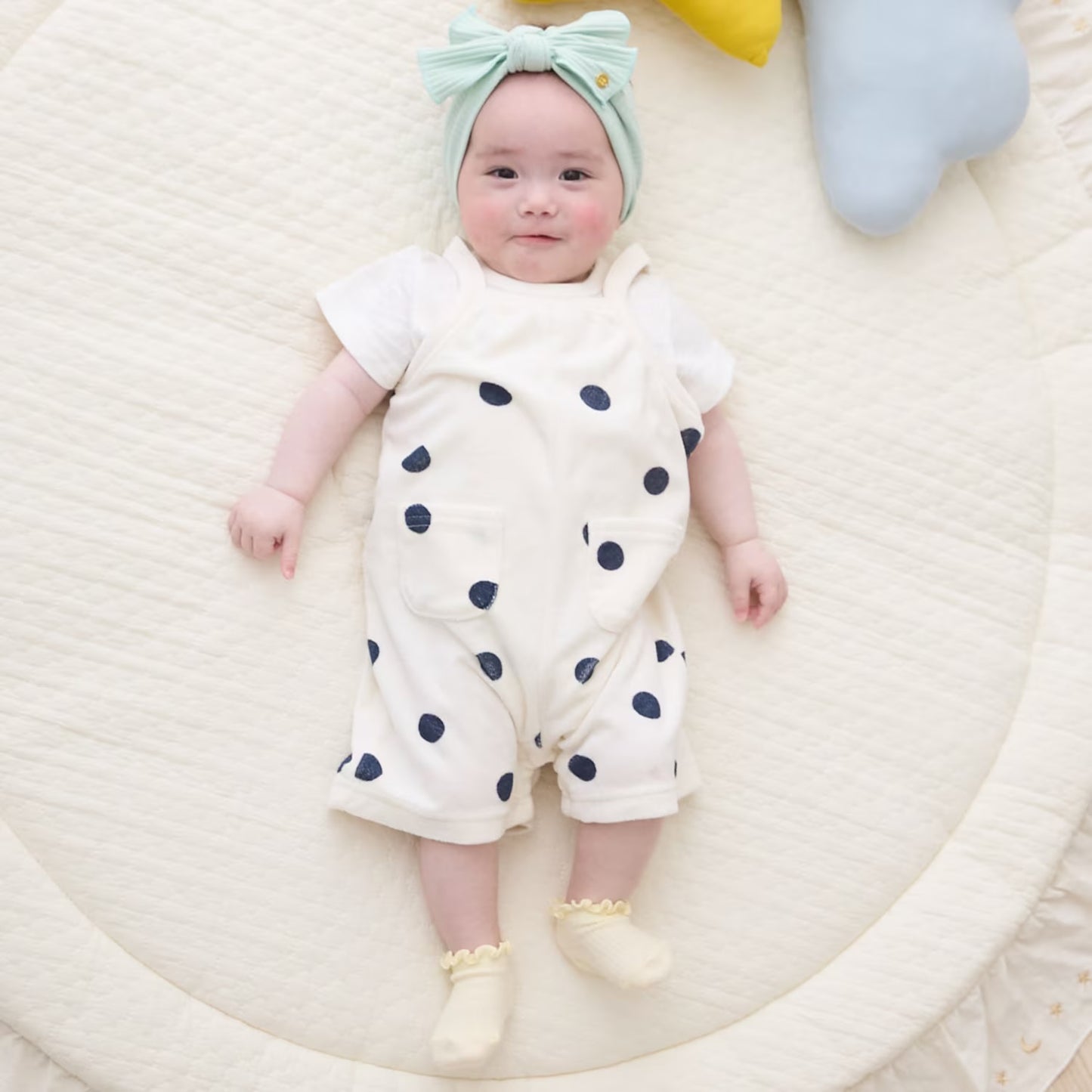 日本童裝 pe#main 吊帶工人褲及上衣兩件套裝 70-80cm 男童款/女童款 初生嬰兒 夏季 TOPS Jumpsuit