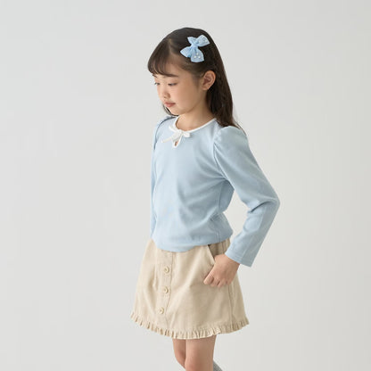 日本童裝 Ly# mine 荷葉邊燈芯絨裙褲 100-140cm 女童款 秋季 PANTS