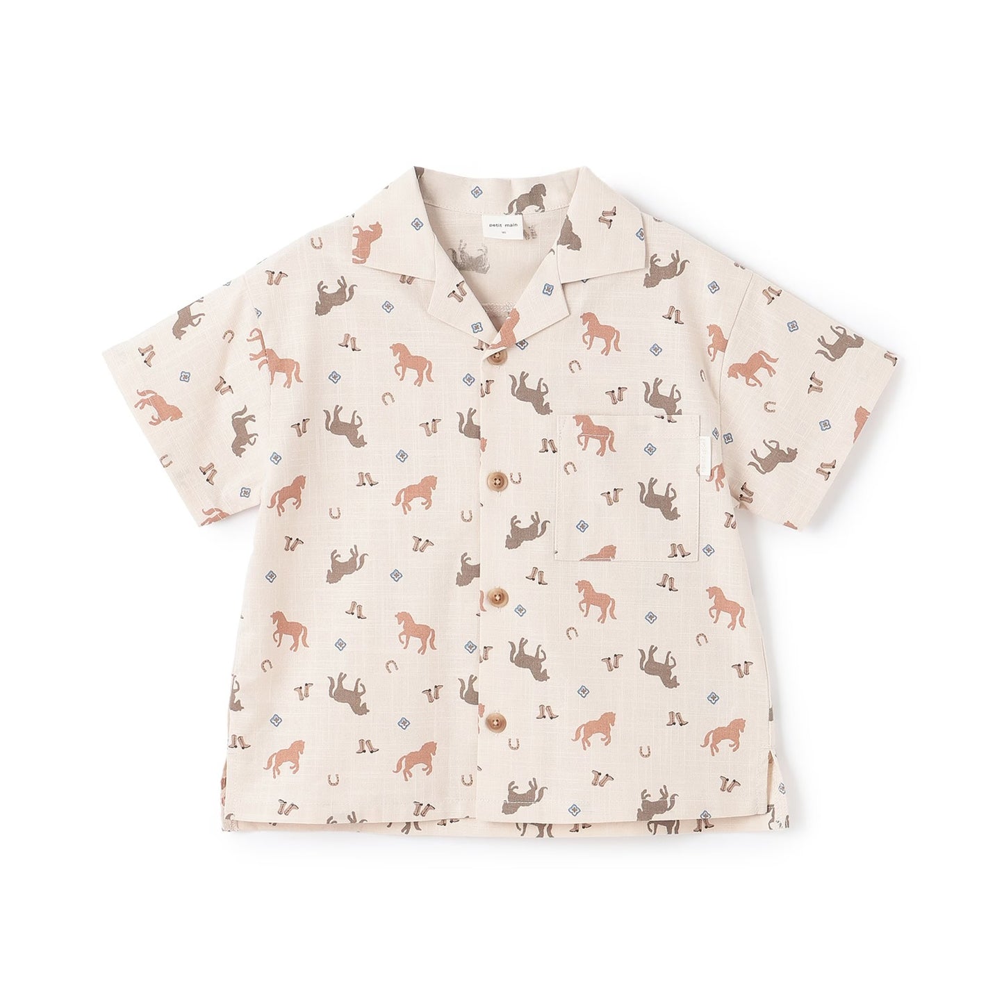 日本童裝 pe#main 各種圖案短袖襯衫 80-130cm 男童款 夏季 TOPS