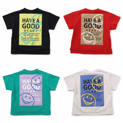 Japanese children's clothing BREEZE back print top 90-150cm boys/girls summer TOPS 