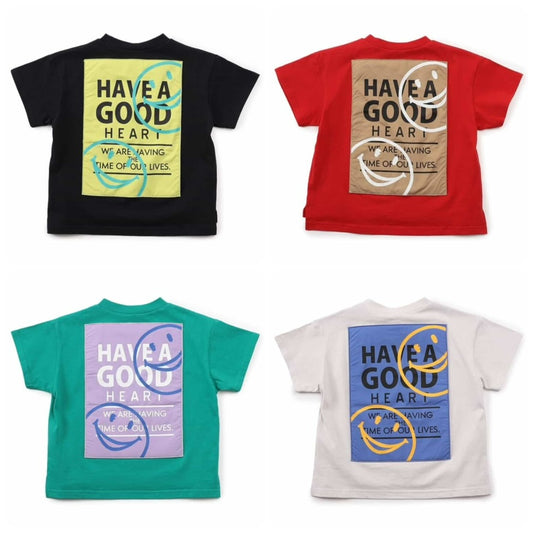 Japanese children's clothing BREEZE back print top 90-150cm boys/girls summer TOPS 