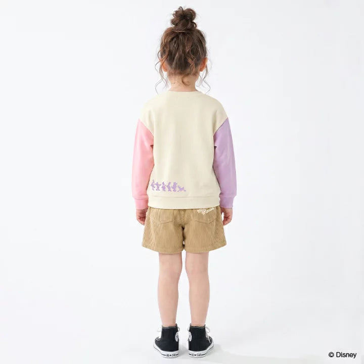 日本童裝 BDL x Disney 親子裝 雙色袖衛衣 90-140cm 男童款/女童款 秋季 TOPS