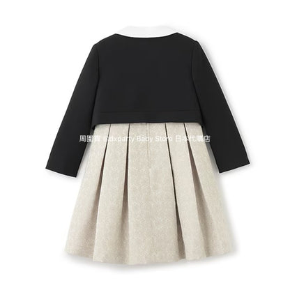 Japanese children's clothing pe#main dress two-piece suit 110-130cm girls summer dress outerwear interview / banquet / performance 