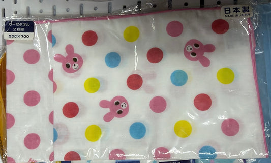 現貨區1-2日寄出--日本童裝 MikiHouse 日本製 紗巾2條 35x70cm 日常用品