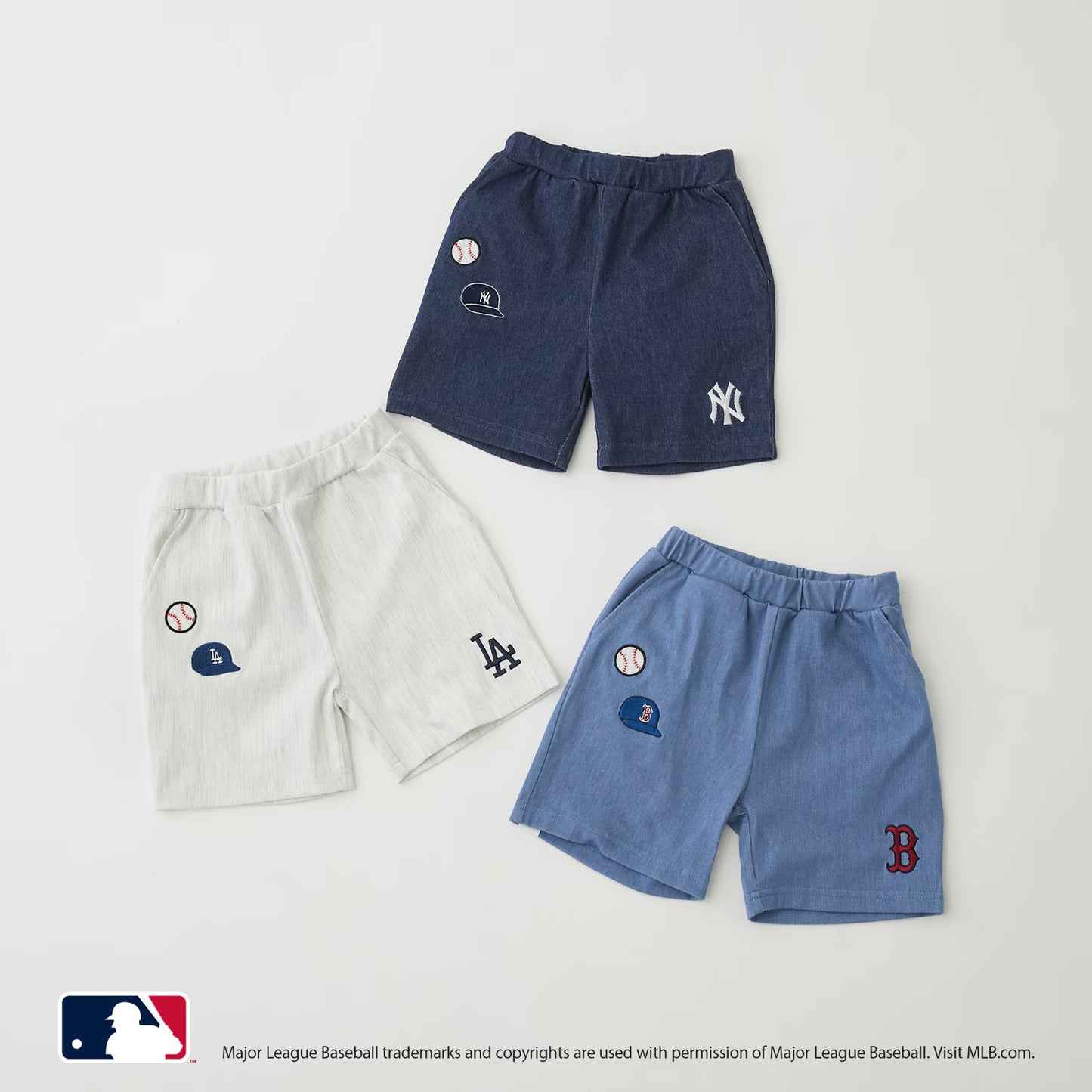 日本童裝 pe#main x 【MLB】運動短褲 80-130cm 男童款/女童款 夏季 PANTS