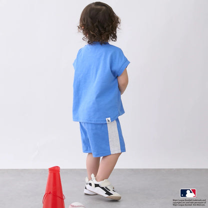 日本童裝 pe#main x 【MLB】上衣短褲兩件套裝 80-130cm 男童款 夏季 TOPS PANTS