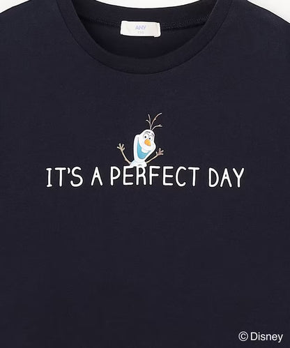 日本童裝 aF#a325 x Disney FROZEN 接觸冷感 印花上衣 90-140cm 女童款 夏季 TOPS