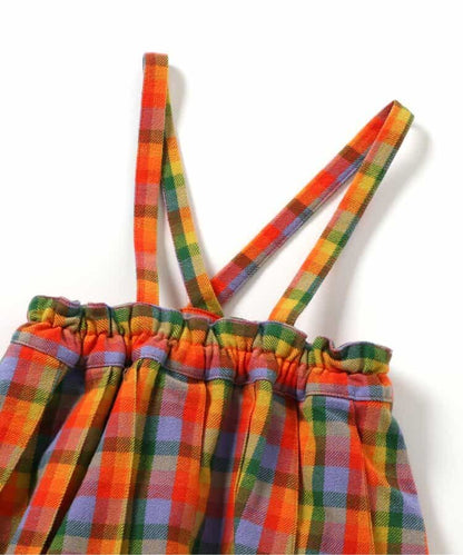 日本童裝 BREEZE 上衣及格仔連衣 80cm 女童款 初生嬰兒 冬季 Jumpsuit Christmas 聖誕快樂特輯 聖誕服裝/飾物配件 聖誕紅/新年紅