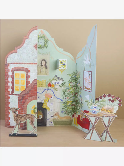 日英美直送 由英國知名插畫家Polly Fern設計的插畫倒數日曆 Festive Dutch Gable Advent Calendar 聖誕倒數日曆 大人款 聖誕快樂特輯 不參與$900免運 滿$900可加$25免運到順豐站/智能櫃 Christmas Advent Calendars 2026