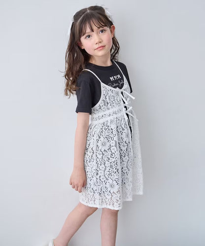 日本童裝 aF#a325 上衣及吊帶蕾絲裙 110-160cm 女童款 夏季 TOPS DRESSES