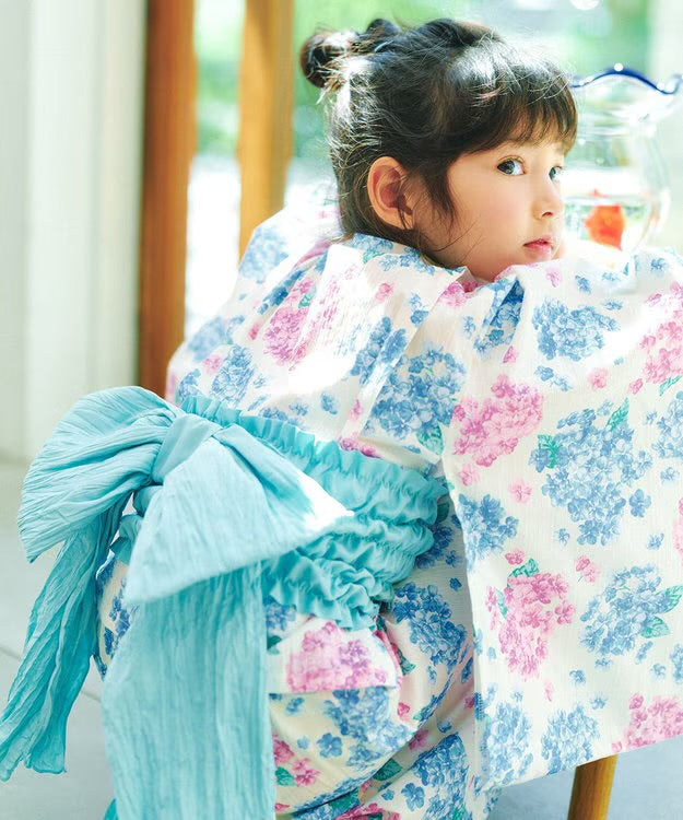 日本童裝 aF#a325 2Way 日本浴衣3件套裝 日本和服 110-140cm 女童款 夏季 OUTERWEAR DRESSES 日本夏祭慶典特輯