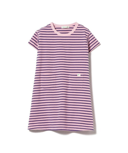 日本童裝 BE#AMS mini 條紋短袖連身裙 90-140cm 女童款 夏季 DRESSES