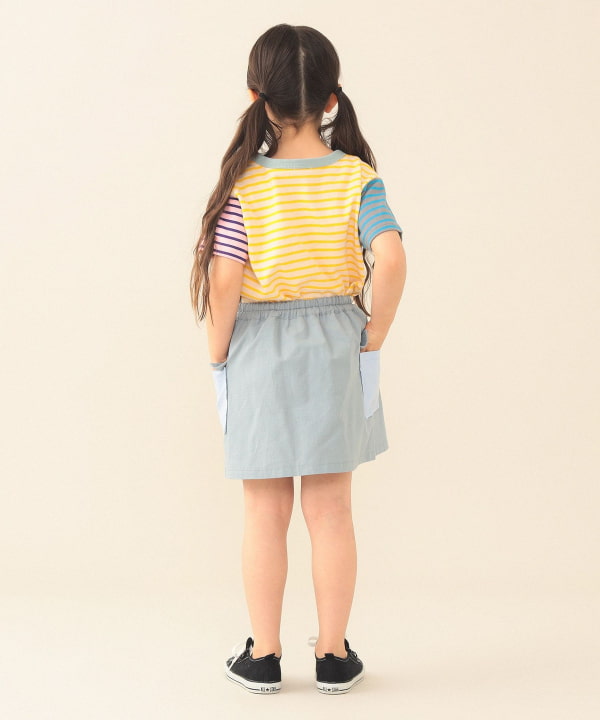 日本童裝 BEAMS mini 工裝百摺短裙 90-140cm 女童款 夏季 SKIRTS