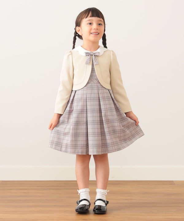 日本童裝 BEAMS mini 禮服兩件套裝 110-130cm 女童款 冬季 OUTERWEAR DRESSES 面試/宴會/表演