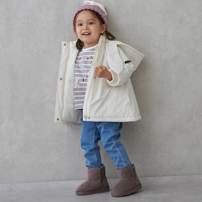 日本童裝 pe#main 夾棉抓毛外套 90-130cm 女童款 冬季 (適合香港平均溫度、寒冷天氣、溫度低天氣）OUTERWEAR