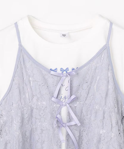 日本童裝 aF#a325 上衣及吊帶蕾絲裙 110-160cm 女童款 夏季 TOPS DRESSES