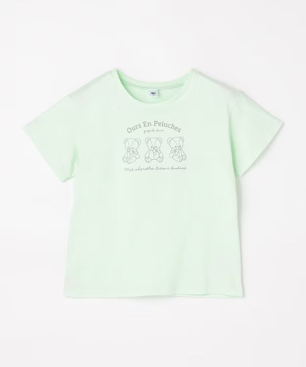 日本童裝 aF#a325 印花短袖上衣 90-160cm 女童款 夏季 TOPS