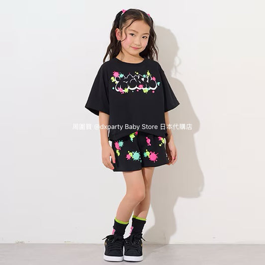 Japanese children's clothing X-girl Stages painted shorts 80-140cm girls summer PANTS 