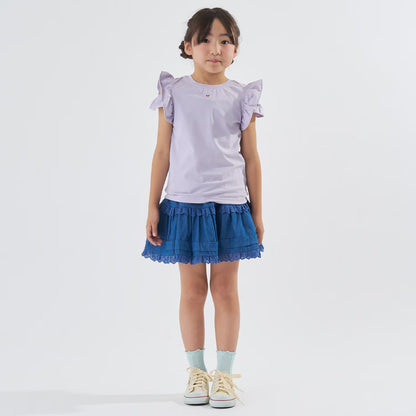 Japanese children's clothing Ly# mine tank top and shorts set 100-150cm girls summer TOPS PANTS 