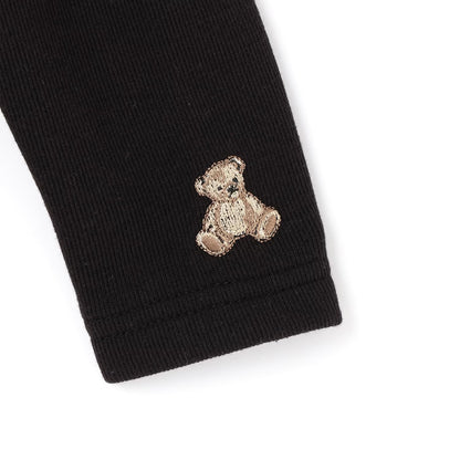 日本童裝 pe#main 假兩件蝴蝶結花邊上衣 80-130cm 女童款 冬季 TOPS 聖誕紅/新年紅