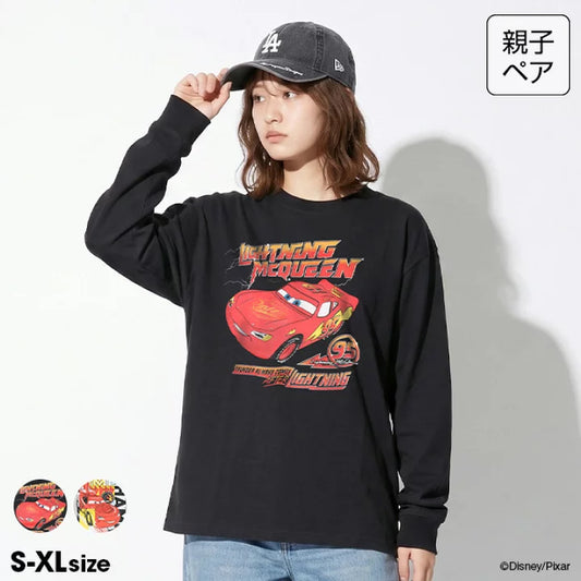 日本童裝 BDL x Disney 親子裝 Cars印花上衣 S-XL 大人款 秋季 TOPS