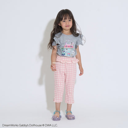 Japanese children's clothing Ly# mine x GABBY'S DOLLHOUSE small flying sleeve top 100-130cm girls summer TOPS 