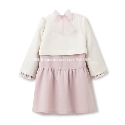 Japanese children's clothing pe#main dress two-piece suit 110-130cm girls summer dress outerwear interview / banquet / performance 