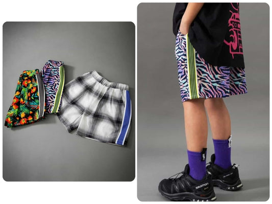 Japanese children's clothing BREEZE edge pattern shorts 90-160cm boys' summer PANTS 