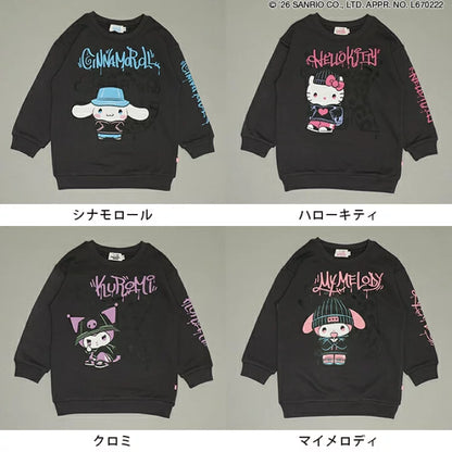 日本童裝 BDL x Sanrio 親子裝 印花衛衣 90-140cm 女童款 冬季 TOPS