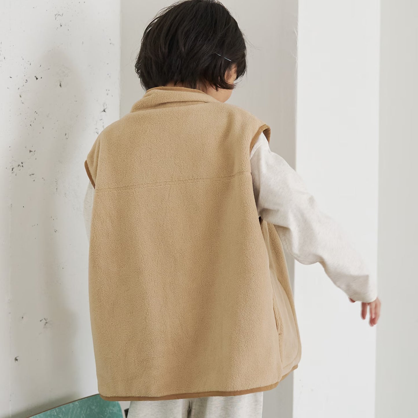 日本童裝 b・R# 2Way 雙面兩著 背心外套 100-150cm 男童款 冬季 OUTERWEAR 【日本預售：2026年9月中旬】