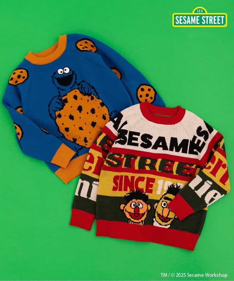 日本童裝 BREEZE x Sesame Street 冷衫 80-140cm 男童款/女童款 冬季 TOPS