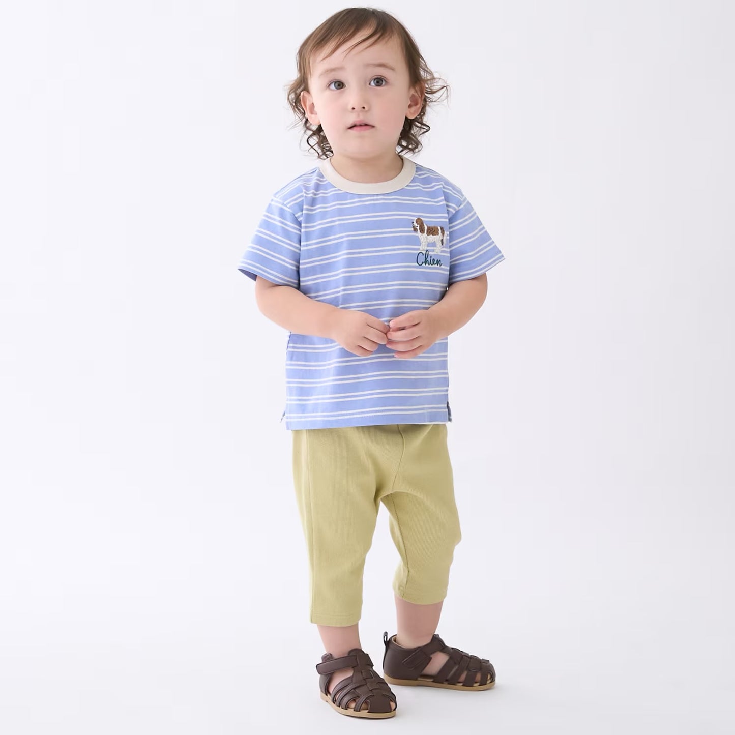 日本童裝 pe#main 七分長褲 80-130cm 男童款 夏季 PANTS