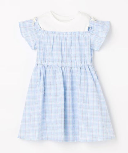 日本童裝 aF#a325 露肩連身裙 100-150cm 女童款 夏季 DRESSES