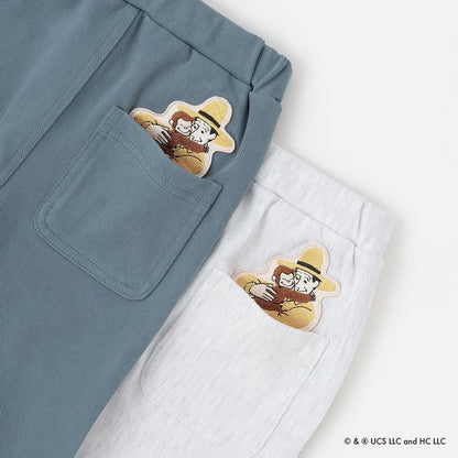 日本童裝 pe#main x Curious George 工裝長褲 80-130cm 男童款 冬季 PANTS