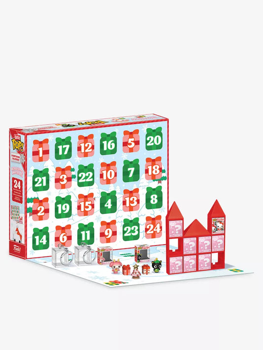 日英美直送  FUNKO Bitty Pop! Hello Kitty 24-Day Countdown Advent Calendar 聖誕倒數日曆 大人款/兒童款 聖誕快樂特輯 不參與$900免運 滿$900可加$25免運到順豐站/智能櫃 Christmas Advent Calendars 2026