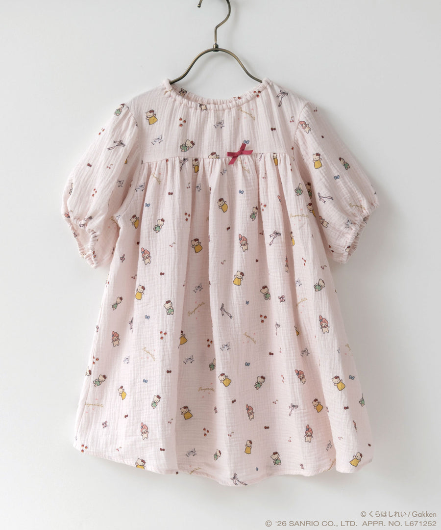 日本童裝 panpantutu x Sanrio x くらはしれい蓬蓬紗布連身裙 90-140cm 女童款 夏季 DRESSES