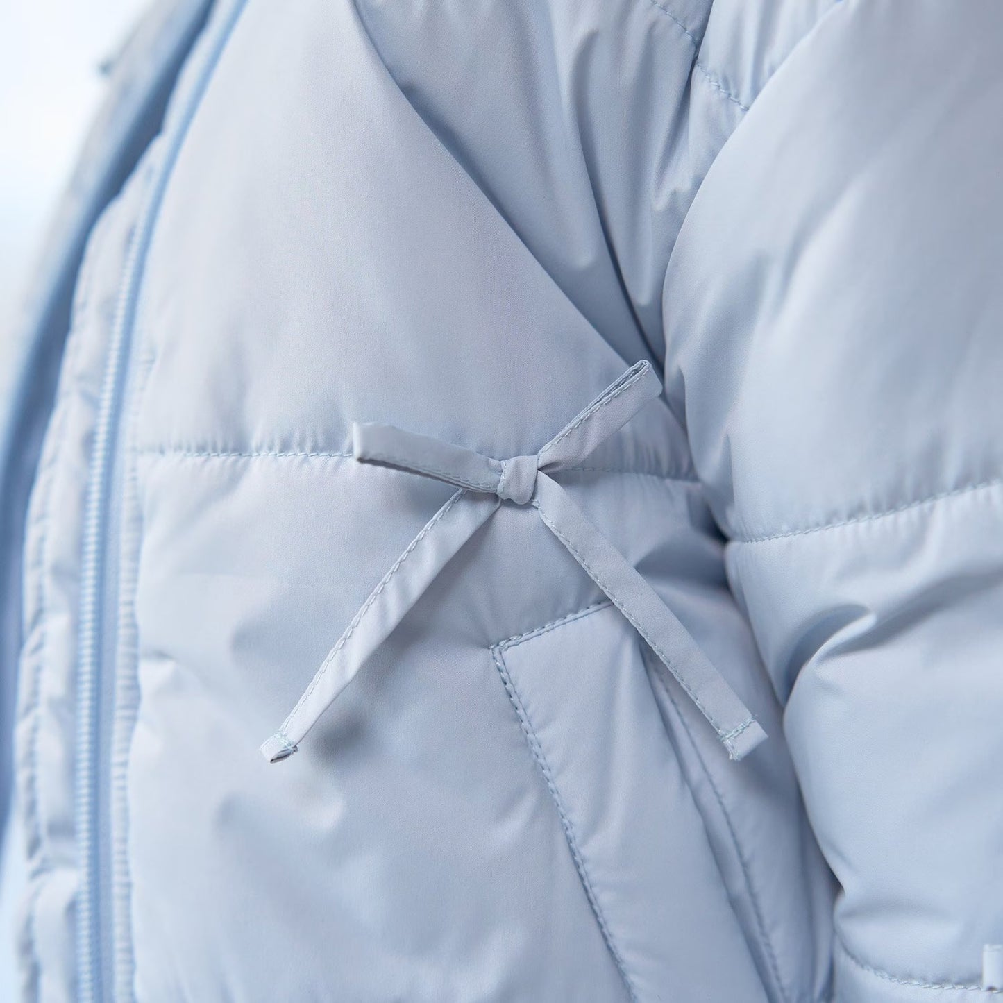 日本童裝 Ly# mine 蝴蝶結夾棉外套 100-150cm 女童款 冬季 (適合寒冷天氣、溫度低天氣）OUTERWEAR