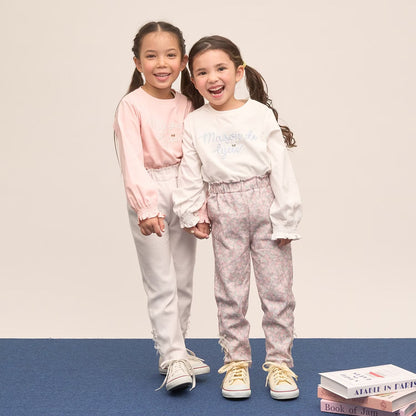 Japanese children's clothing Ly# mine tank top and shorts set 100-150cm girls summer TOPS PANTS 