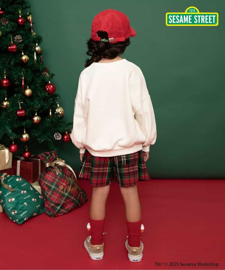 日本童裝 BREEZE 格仔百褶裙褲 80-140cm 女童款 冬季  SKIRTS PANTS Christmas 聖誕快樂特輯 聖誕服裝/飾物配件 聖誕紅/新年紅