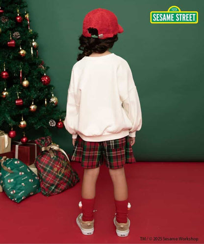 日本童裝 BREEZE 格仔百褶裙褲 80-140cm 女童款 冬季  SKIRTS PANTS Christmas 聖誕快樂特輯 聖誕服裝/飾物配件 聖誕紅/新年紅