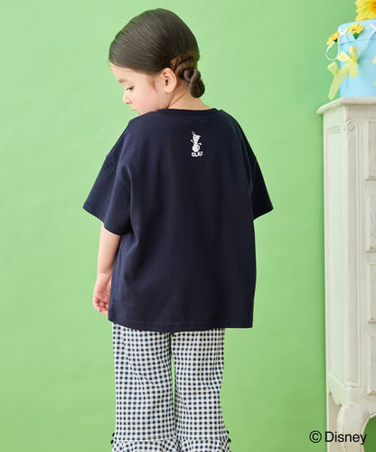日本童裝 aF#a325 x Disney FROZEN 接觸冷感 印花上衣 90-140cm 女童款 夏季 TOPS