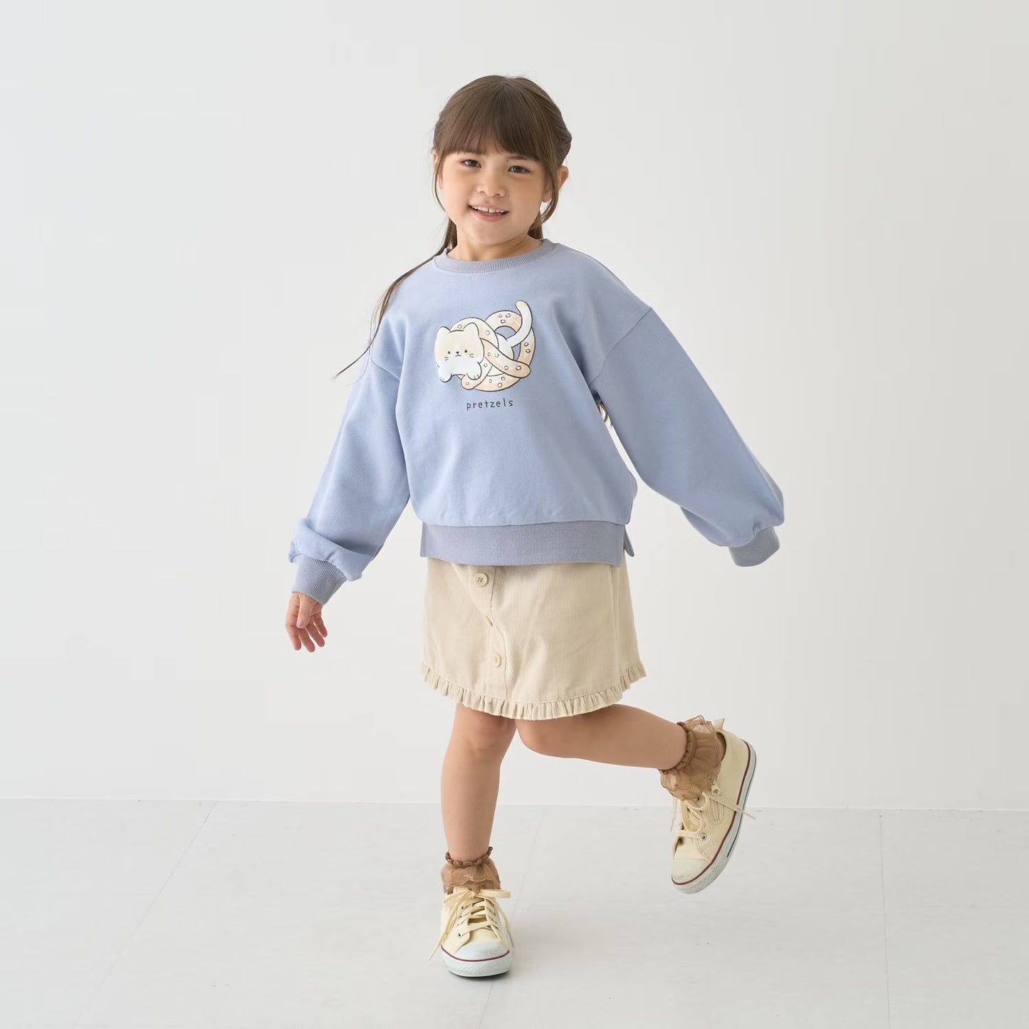 日本童裝 Ly# mine 荷葉邊燈芯絨裙褲 100-140cm 女童款 秋季 PANTS