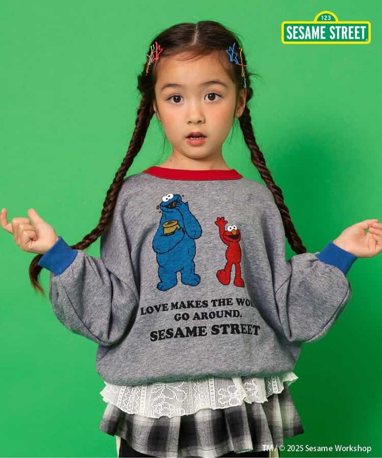 日本童裝 BREEZE x Sesame Street 衛衣 80-140cm 男童款/女童款 冬季 TOPS