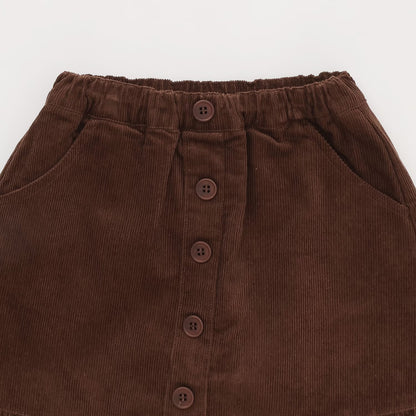 日本童裝 Ly# mine 荷葉邊燈芯絨裙褲 100-140cm 女童款 秋季 PANTS
