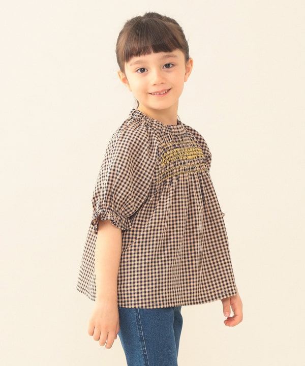 日本童裝 BEAMS mini 打纜上衣 90-140cm 女童款 夏季 TOPS