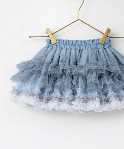 日本童裝 panpantutu 法式藍 tutu裙 70-145cm 女童款 初生嬰兒 夏季 SKIRTS