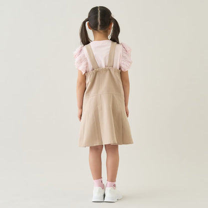 Japanese children's clothing Ly# mine tank top and shorts set 100-150cm girls summer TOPS PANTS 