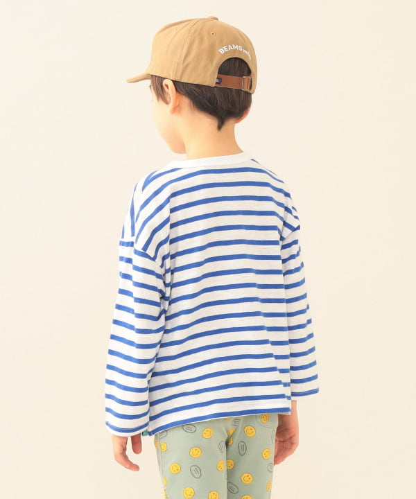 日本童裝 BE#AMS mini 條紋長袖上衣 90-140cm 男童款/女童款 夏季 TOPS